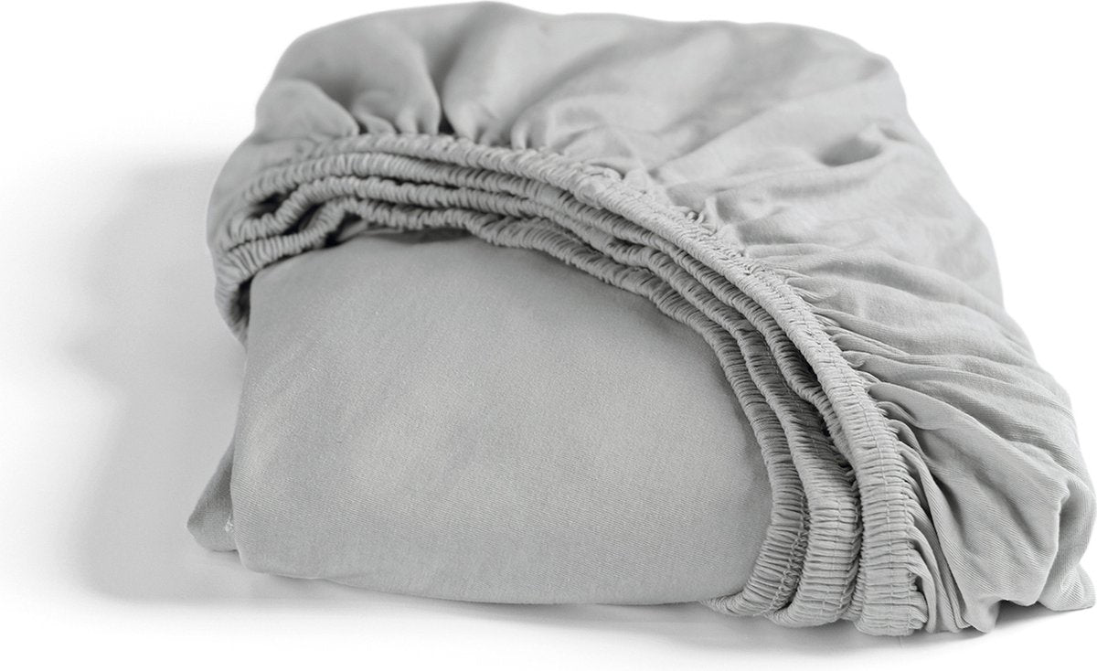 Cendrillon - drap-housse - hauteur de matelas jusqu'à 25 cm - jersey - 90x200 cm - couleur sable