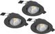 Spot encastrable Eglo saliceto - LED - ø 8,8 cm - noir - dimmable - lot de 3 pièces - inclinable