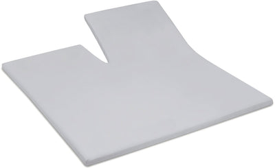Cendrillon - week-end - surmatelas avec fente - 180x200 cm - hauteur de matelas jusqu'à 15 cm - 100% coton - gris clair
