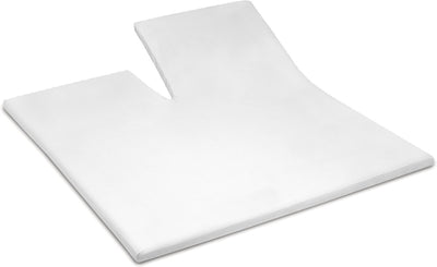 Cendrillon - week-end - surmatelas avec fente - 200x210 cm - hauteur de matelas jusqu'à 15 cm - 100% coton - blanc