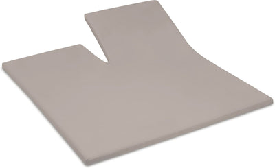 Cendrillon - dimanches - surmatelas avec fente - 200x200 cm - hauteur de matelas jusqu'à 15 cm - satin 100% coton - taupe