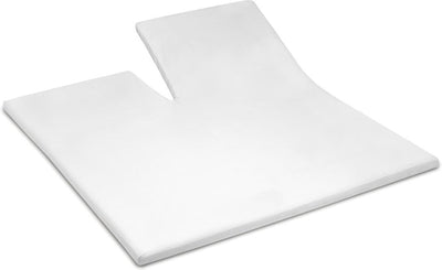 Cendrillon - week-end - surmatelas avec fente - 180x210 cm - hauteur de matelas jusqu'à 15 cm - 100% coton - blanc