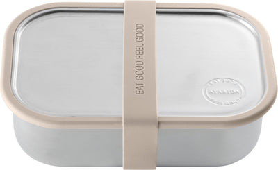 Aya ida aya ida - boîte à lunch - boîte de rangement - à emporter avec soi - pain - 1000ml - beige crème
