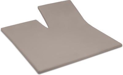 Cendrillon - week-end - surmatelas avec fente - 180x200 cm - hauteur de matelas jusqu'à 15 cm - 100% coton - taupe