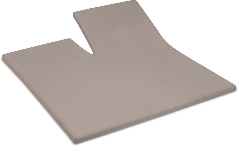 Cendrillon - week-end - surmatelas avec fente - 180x200 cm - hauteur de matelas jusqu'à 15 cm - 100% coton - taupe