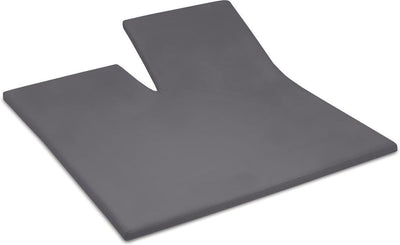 Cendrillon - drap-housse surmatelas fendu - hauteur de matelas jusqu'à 15 cm - 180x200 210 cm - anthracite