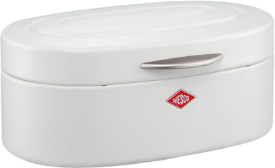 Boîte à pain à un seul ventre Wesco | 8,5 litres | métal - blanc mat | boîte de rangement du pain