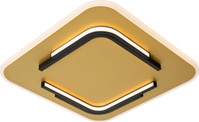 Lucide andreas - plafonnier (plafonnier) - led - 1x30w 2700k - laiton doré mat