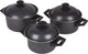 Bo-camp - set de poêles - rondo - 3 pièces - acier au carbone