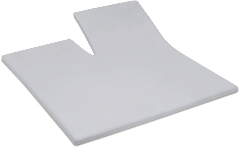 Cendrillon - week-end - surmatelas avec fente - 200x200 cm - hauteur de matelas jusqu'à 15 cm - 100% coton - gris clair