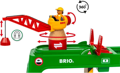 Grue à conteneurs Brio - grue avec crochet magnétique pour chemin de fer - 33996