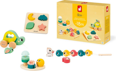 Janod - coffret motricité fine 18 mois - coffret de jeu - 4 jouets