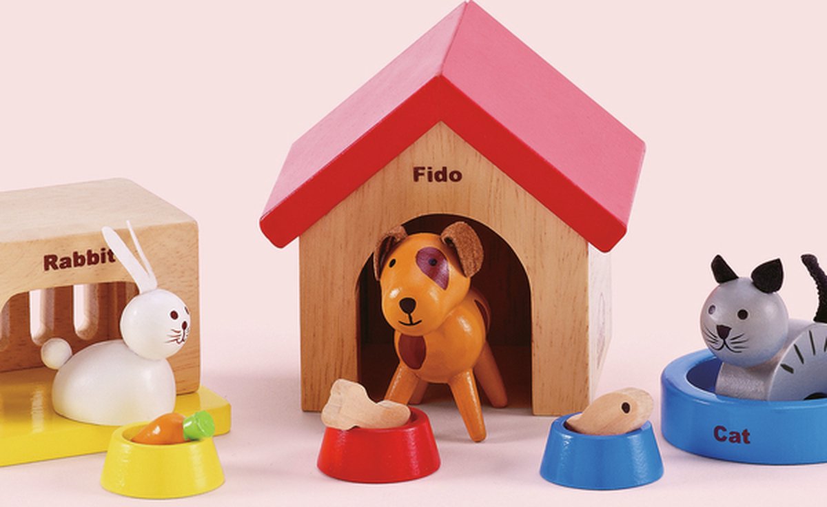 Animaux de compagnie de poupée hape