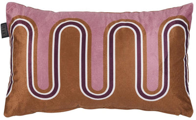 Coussin décoratif Kaat amsterdam shirley - 30x50 cm - rouge brique