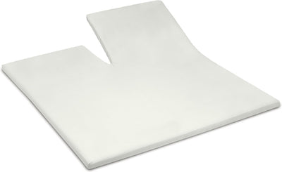 Cendrillon - surmatelas avec fente - hauteur de matelas jusqu'à 15 cm - jersey double - 160x200 210 cm - ivoire