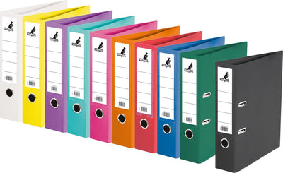 Classeur Kangaro - a4 - 2 anneaux - largeur dos 75 mm - 10 pièces couleurs assorties - k-3000p10