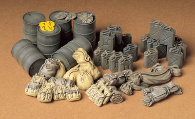 Tamiya modèle kit diorama - 35229 diorama set accessoires de véhicules alliés plastique - 1:35 - modélisme