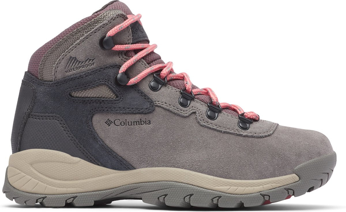 Columbia chaussures de randonnée imperméables newton ridge plus amped pour femme - stratus, canyon rose