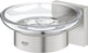 Porte-savon Grohe start cube avec support - supersteel (aspect inox) 41096dc0