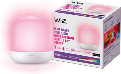 Lampe de table Wiz hero - lumière colorée et blanche - éclairage LED intelligent - design moderne - wi-fi