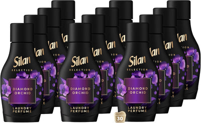 Adoucissant Silan - essences florales - orchidée diamant 540 ml - 12x 30 lavages - pack économique
