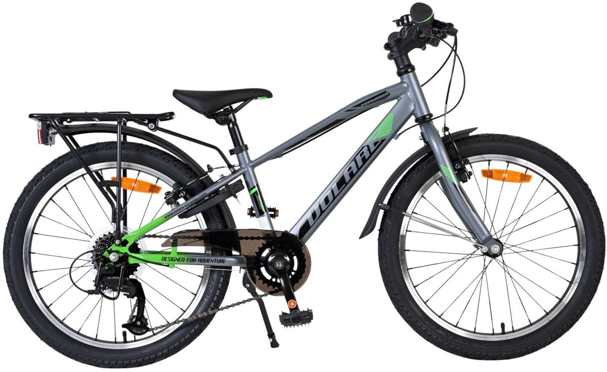 Vélo enfant Volare explorer - 20 pouces - gris foncé - 7 vitesses