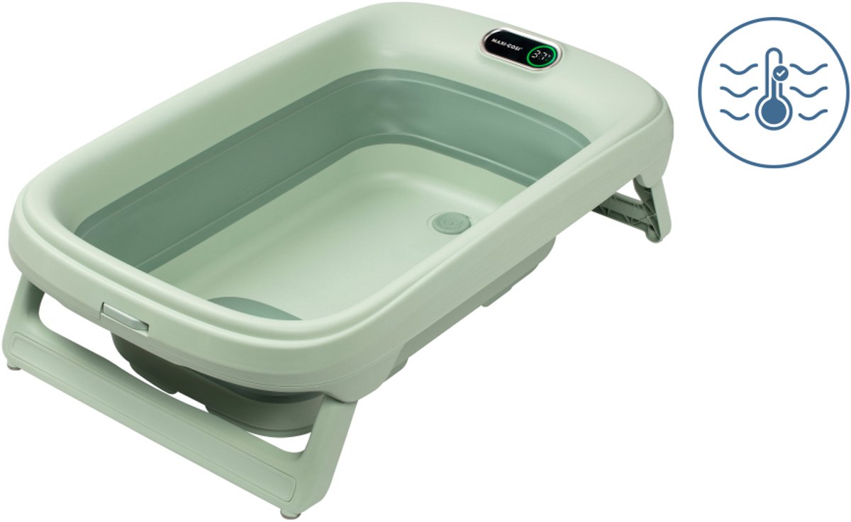 Maxi-cosi indigo - baignoire pliable premium - vert sauge - de la naissance à 4 ans