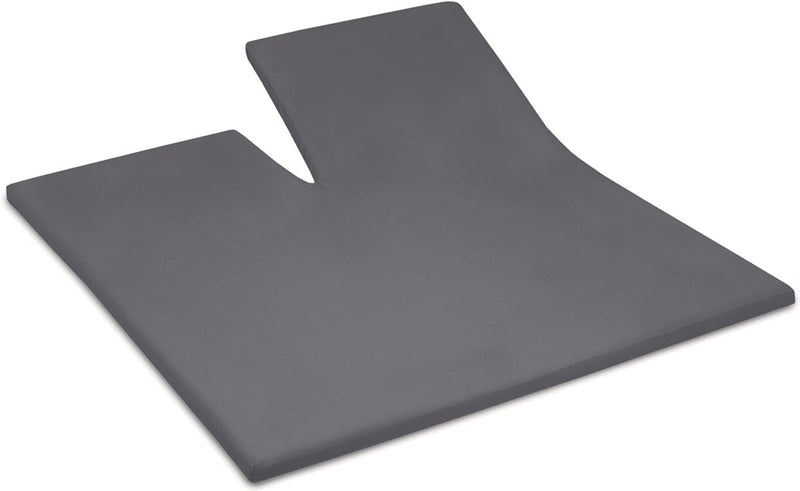 Cendrillon - week-end - surmatelas avec fente - 160x200 cm - hauteur de matelas jusqu'à 15 cm - 100% coton - anthracite