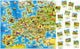 Carte de puzzle éducative Castorland de l'Europe