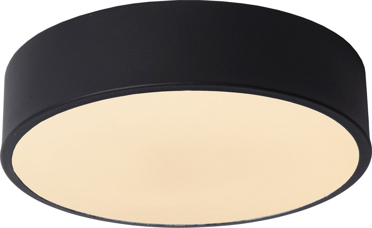 Lucide unar - plafonnier (plafonnier) - ø 20 cm - led 3 stepdim - 1x12w 2700k - noir