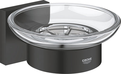 Porte-savon Grohe quickfix start cube avec support - noir mat