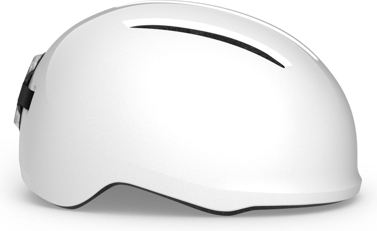 With vibe casque de vélo hommes femmes - casque de vélo e-bike adultes - vélo électrique - vélo de ville - taille l (58-61 cm) - blanc (blanc)