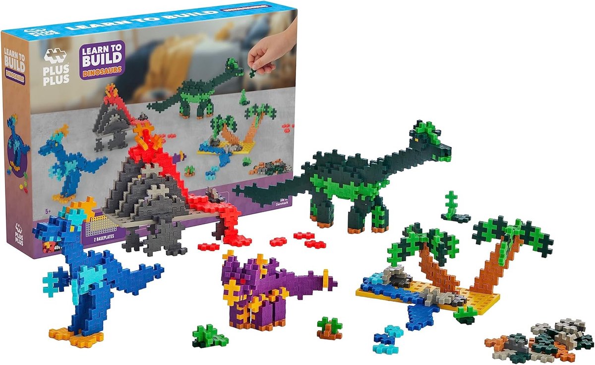 Plus plus apprendre à construire des dinosaures plus-plus : 600 pièces (3918)