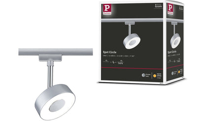 Paulmann urail rail spot cercle 250lm 5,3w 2700k 230v chrome mat