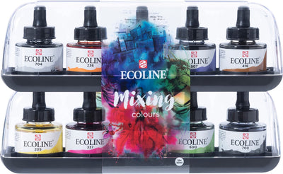 Bruynzeel Ecoline Liquid Watercolor Mixtet, 10x30ml