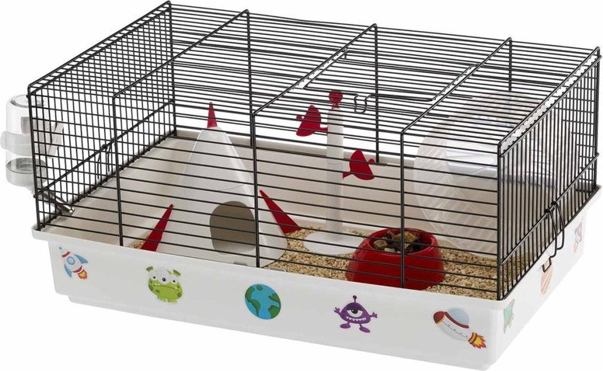 Ferplast cage à hamster criceti 9 espace 46x29,5x23 cm 57009060