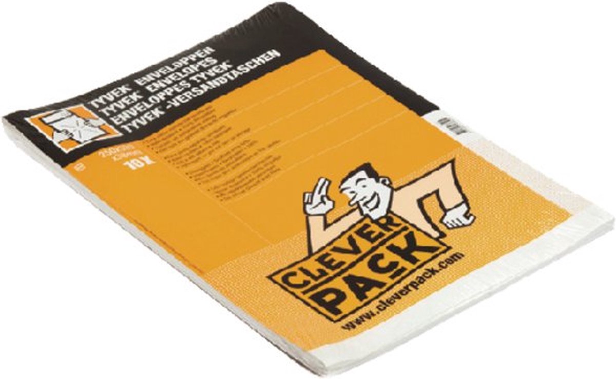 Enveloppe tyvek Cleverpack - sachet d'échantillons - 250x353x38mm blanc - 10 pièces