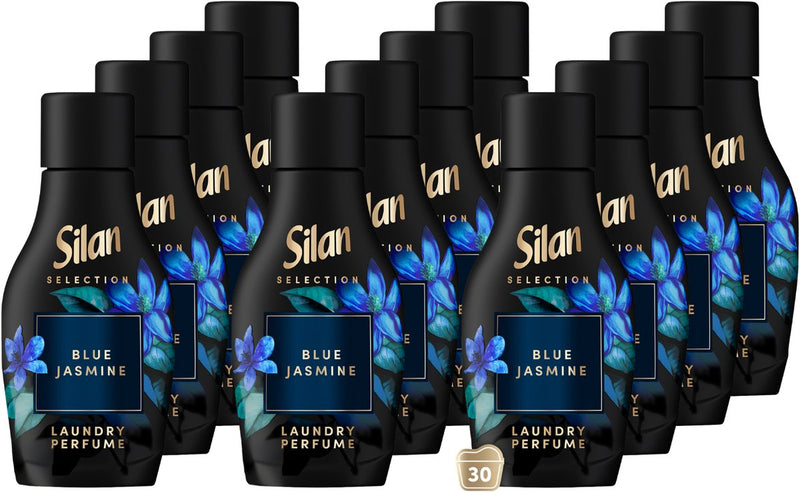 Adoucissant Silan - essences florales - jasmin bleu 540ml - 12x 30 lavages - pack économique