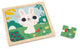 Janod - puzzle en bois - lapin blanc