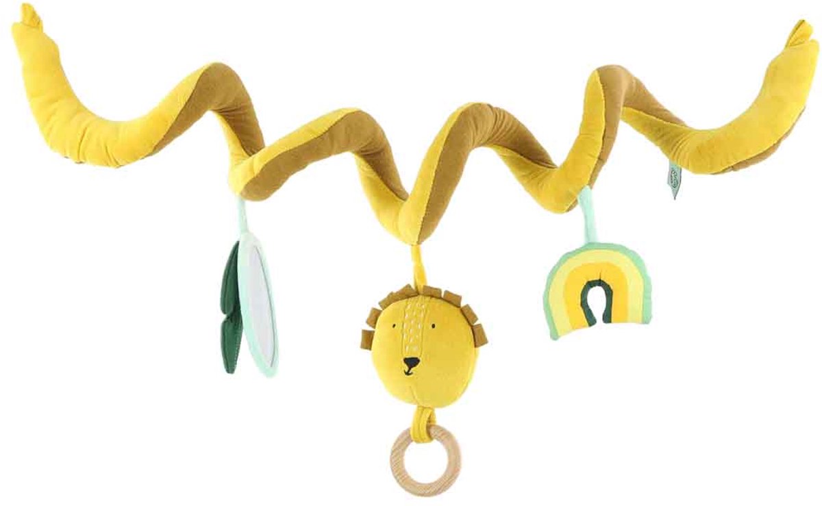 Jouet bébé spirale d'activité Trixie - Peluche multicolore M. Lion.