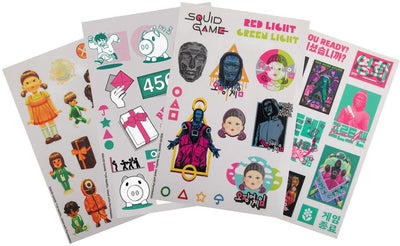 Cinereplicas pack d'autocollants de jeu de calmar patchs autocollants