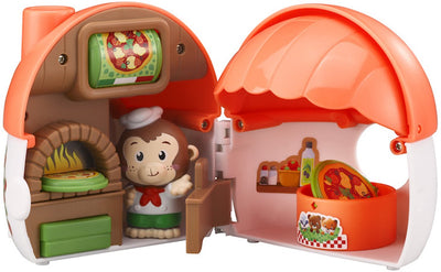 Klorofil la pizzeria aux champignons – édition de poche – coffret de jeu compact avec 1 figurine de la famille des singes