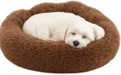 Lit pour chien Flamingo – lit pour chien beignet – lit pour chat moka – 55 cm – luxe extra doux pour chien ou chat – panier pacha