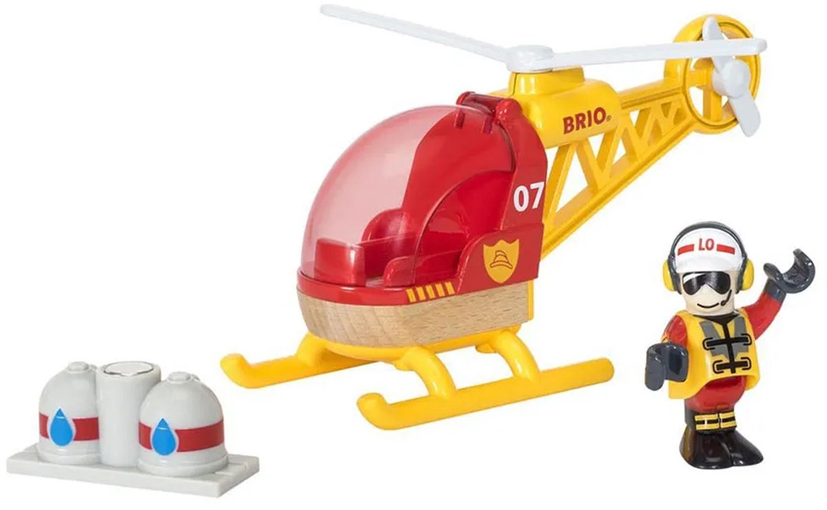 Hélicoptère des pompiers Brio - 33797