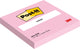 Bloc-notes Post-it 654 76x76mm rose 6 pièces