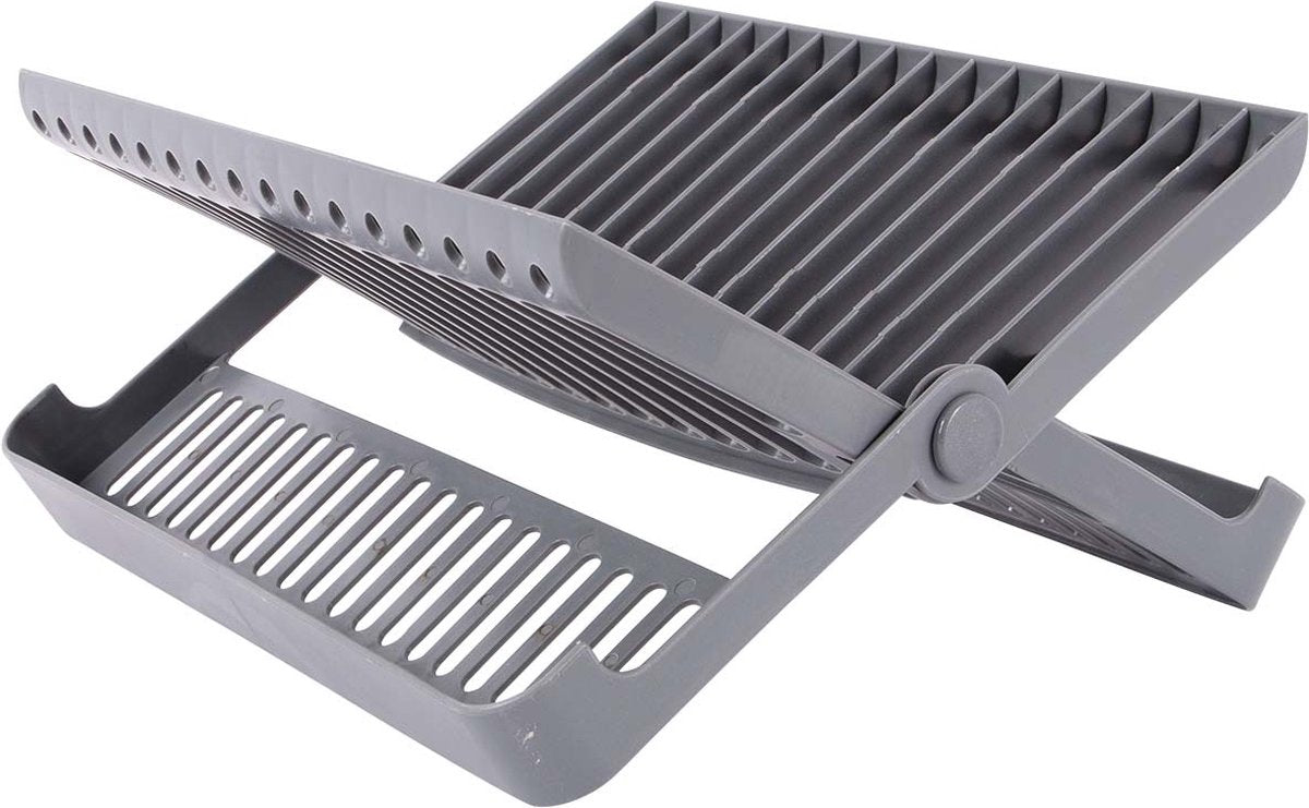 Bo-camp - égouttoir à vaisselle - pliable - gris