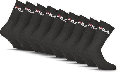 Chaussettes de sport Fila Tennis - taille 35 38 - paquet de 9 - noir
