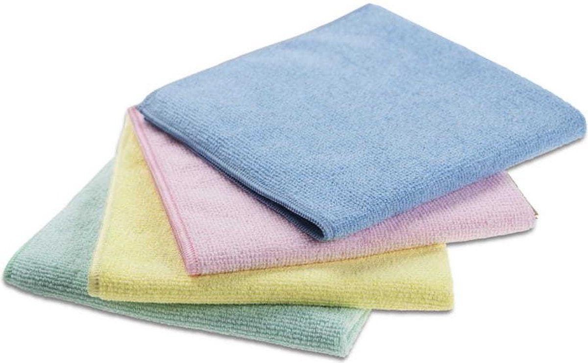 Vileda professional vileda microtuff base chiffon microfibre professionnel rouge 36x36cm pack 5
