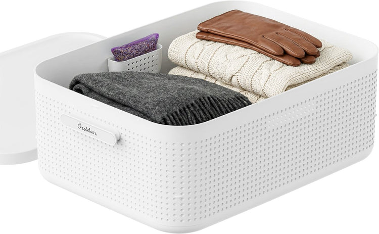 Rotho wop boîte de rangement m - avec couvercle - blanc