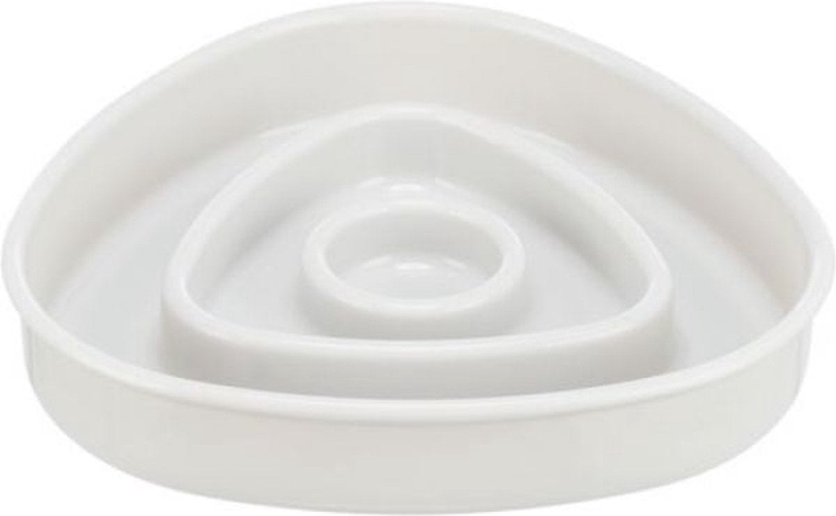 Trixie Food Bowl Slowfeeding Plastic TPR Grey